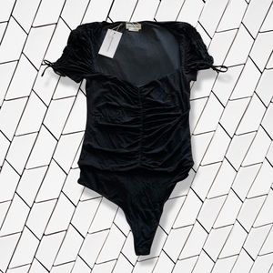 New With Tag: Lovers and Friends Jupiter Black Bodysuit - Size Small